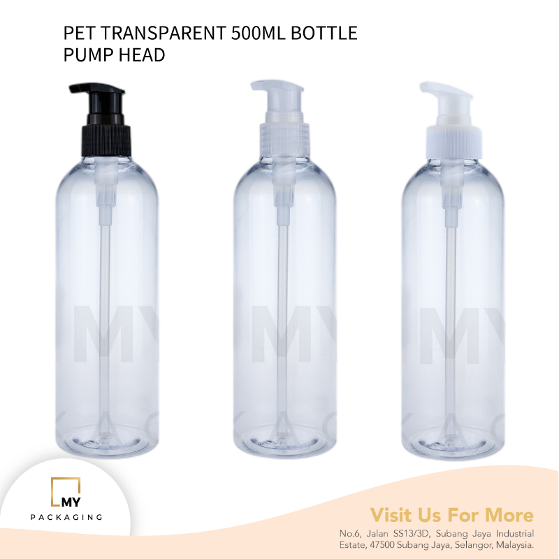 500ml PET Bottle with Pump Lid - Trade Bottles
